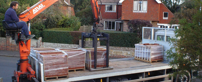 Delivery of roofing supplies in Brighton